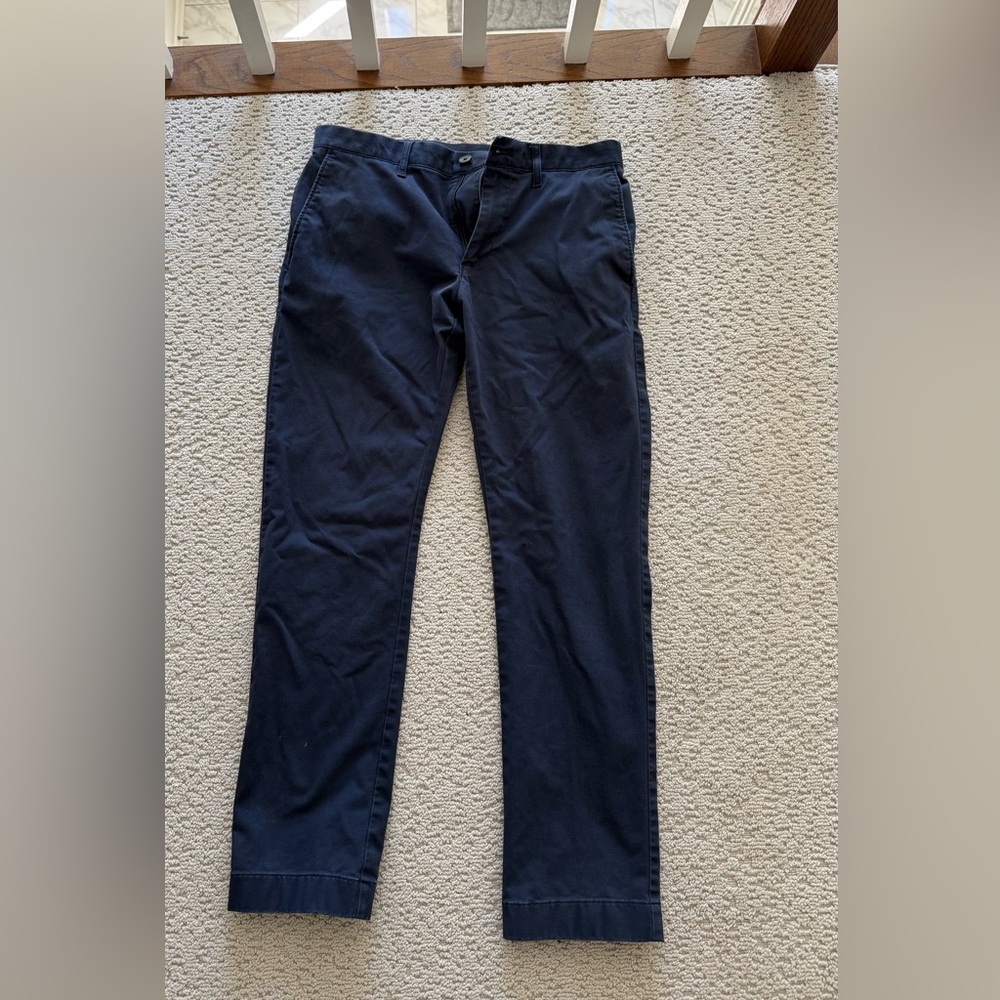 JCrew Men’s Slim Fit Navy Chino Pants - size 31 waist, 30 length